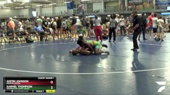138 lbs Champ. Round 1 - Justin Johnson, Dolphin Nation vs Karmel Thompson, Washington Court House