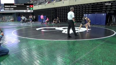 110 lbs Consi-qtrs - Remiah Rivera, Bethlehem vs Emma Cain, Millville