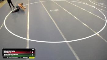 100 lbs Semis & 1st Wrestleback (8 Team) - Kolton Haskins, Zimmerman vs Beau Bieniek, Waconia