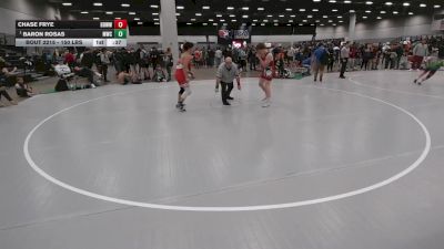 150 lbs Cons. Quarters - Chase Frye, Backyard Brawlers West Wrestling vs Baron Rosas, Maize Wrestling Club