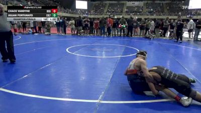 110 lbs Quarterfinal - Chace VanDyke, Ridgebury vs Julian Fortunato, Colts Neck