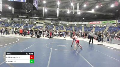 109 lbs Consi Of 8 #2 - August Hennings, Nebraska Boyz vs Axton Gates, GI Grapplers