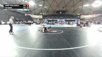 Girls 4A 190 lbs Champ. Round 2 - Jet Smith, North Creek (Girls) vs Avery Vega Padilla, Camas (Girls)