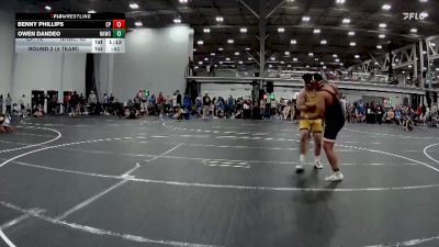 215 lbs Round 2 (4 Team) - Owen Dandeo, North Hunterdon WC vs Benny Phillips, Colonial Pride