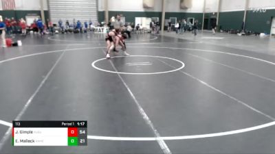 113 lbs Round 2 (16 Team) - Jessy Gimple, Augusta vs Easton Malleck, Amherst