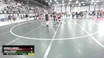 120-123 lbs Cons. Round 1 - Stella Conley, Salem Elite Mat Club vs Addison Lisenbey, Omak Wrecking Crew Wrestling