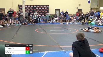 70 lbs Rr Rnd 4 - Jack Cline, K8 Team Round-Up vs Grayden Paris, K8 ACES