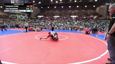 103 lbs 3rd Place Match - Douglas Lovan, Cyclone Youth Wrestling vs Dax Dickinson, Gentry Youth Organization Wrestling