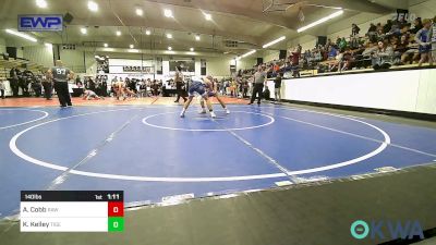 140 lbs Rr Rnd 1 - Adrian Cobb, Raw Wrestling Club vs Kaleb Kelley, Tiger Trained Wrestling