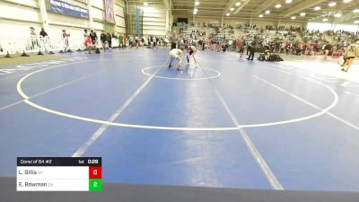 106 lbs Consi Of 64 #2 - Luke Gillis, NY vs Eli Bowman, GA