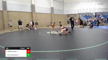 109 lbs Cons. Round 9 - Nicholas Lawrensen, Dublin Coffman vs Justin Williamson, Region Wrestling Academy