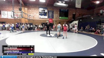 120 lbs Round 1 - Olivia Bezdicek, Southern Idaho Wrestling Club vs Cameron Francis, Southern Idaho Wrestling Club
