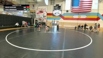 120 lbs 3rd Place Match - Brian Sanchez, Campbell County vs Cole Anderson, Cheyenne East
