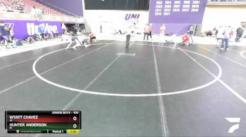 100 lbs Quarterfinal - Wyatt Chavez, AL vs Hunter Anderson, ID