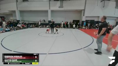 38 lbs Quarterfinal - Emerson Morales, Liberty Warriors Wrestling Club vs Easton Bahr, Texas Elite Wrestling Club