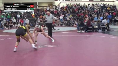 135 lbs Cons. Round 2 - Ayden Keefe, Osage vs Dakota Hatchel, Vinton-Shellsburg