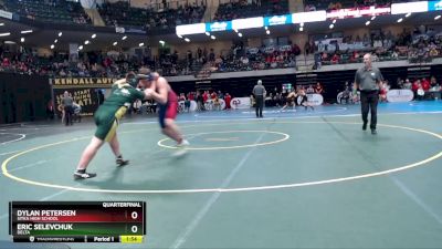 285 lbs Quarterfinal - Eric Selevchuk, Delta vs Dylan Petersen, Sitka High School