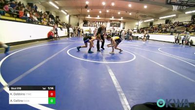 98 lbs Rr Rnd 2 - Kelson Dobbins, Team Tulsa Wrestling Club vs Ayden Collins, R.A.W.