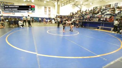 120 lbs Cons. Round 3 - Mya Arredondo, Rancho Verde vs Aaliyah Nunez, Sonora