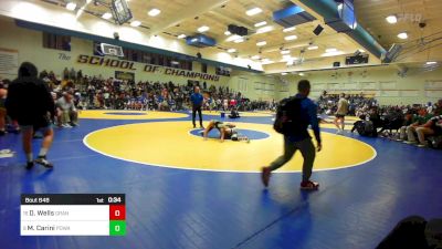 147 lbs Consi Of 8 #1 - Devon Wells, Granite Hills-El Cajon vs Mario Carini, Poway