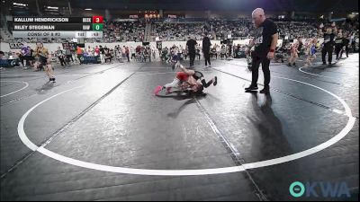 49 lbs Consi Of 8 #2 - Kallum Hendrickson, Husky WC vs Riley Stegeman, Raw Wrestling Club