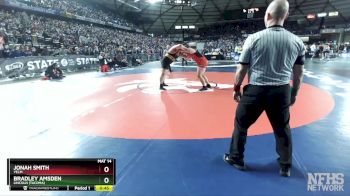 3A 285 lbs Semifinal - Jonah Smith, Yelm vs Bradley Amsden, Lincoln (Tacoma)