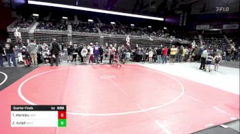 54 lbs Quarterfinal - Trey Merkley, Uintah Wrestling vs Zaiden Axtell, Wolf Pack