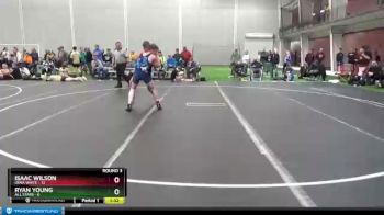 120 lbs Round 3 (4 Team) - Isaac Wilson, Iowa White vs Ryan Young, All Stars