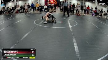 96 lbs Round 1 (4 Team) - Brayden Clark, Mat Warriors Black vs Jacob Molina, Junior Terps Xpress