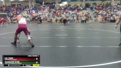 144 lbs Cons. Round 3 - J.D. Faro, Archbishop Curley vs Marquise Eure, West Nottingham Academy