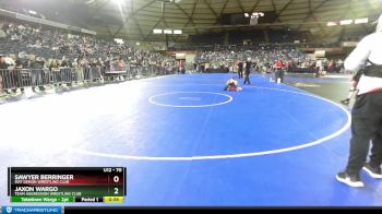 70 lbs Cons. Round 5 - Jaxon Wargo, Team Aggression Wrestling Club vs Sawyer Berringer, Mat Demon Wrestling Club