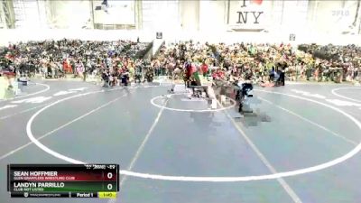 50 lbs Cons. Round 1 - Sean Hoffmier, Glen Grapplers Wrestling Club vs Landyn Parrillo, Club Not Listed