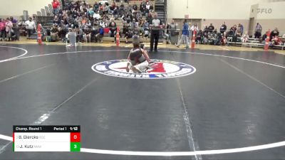 110 lbs Champ. Round 1 - Bo Diercks, ROCORI vs Jack Kutz, No Nonsense Wrestling