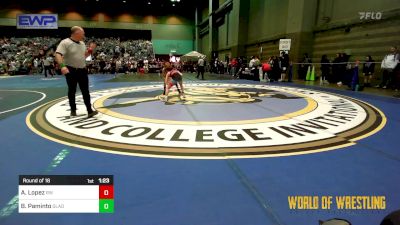 80 lbs Round Of 16 - Aaron Lopez, Red Wave Wrestling vs Brayden Paminto, Gladiator Wrestling