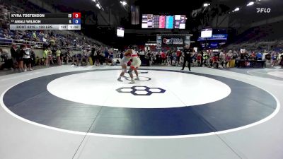 190 lbs Cons. Rd Of 32 - Kyra Tostenson, SD vs Anali Wilson, IL