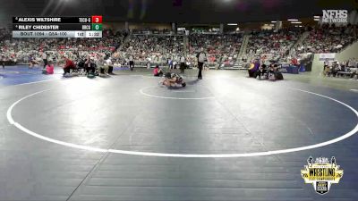 G5A-100 lbs Quarterfinal - Alexis Wiltshire, TECUMSEH (Girls) vs Riley Chidester, BRIDGE CREEK (Girls)