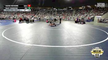 G5A-100 lbs Quarterfinal - Alexis Wiltshire, TECUMSEH (Girls) vs Riley Chidester, BRIDGE CREEK (Girls)