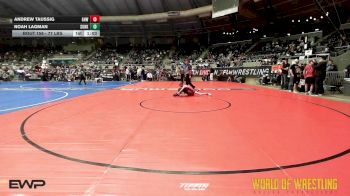77 lbs Semifinal - Andrew Taussig, Greater Heights Wrestling vs Noah Lagman, Sunkist Kids Monster Garage