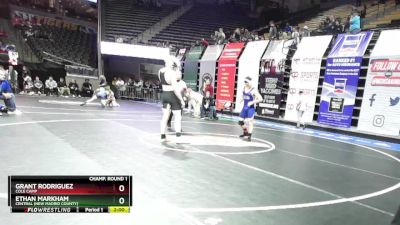 165 Class 1 lbs Champ. Round 1 - Grant Rodriguez, Cole Camp vs Ethan Markham, Central (New Madrid County)