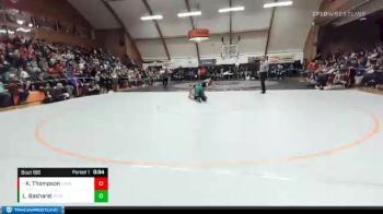 220 lbs Cons. Round 3 - Kaden Thompson, Camas Valley vs Logan Basharel, Rogue River