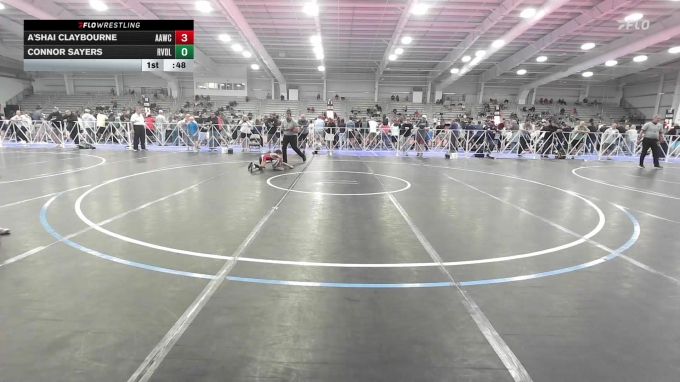 52 lbs Rr Rnd 1 - A'SHAI Claybourne, All-American Wrestling Club Blue ...