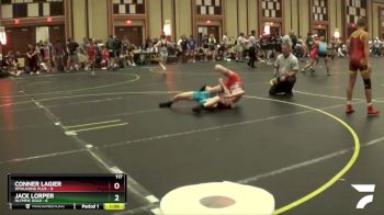 117 lbs Round 1 (6 Team) - Jack Lorper, Olympic Gold vs Conner Lagier, Wyalusing Plus