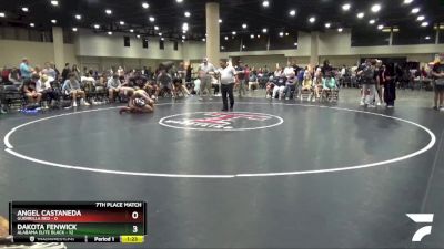 120 lbs Placement Matches (32 Team) - Dakota Fenwick, Alabama Elite Black vs Angel Castaneda, Guerrilla Red