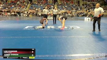 142 lbs Quarterfinal - Aubrie Overson, Bismarck vs Lois Schneider, Central Cass