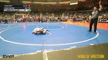 52 lbs Semifinal - Kyan Keys, MilLard South Wrestling Club vs Colby Meyer, Sebolt Wrestling Academy
