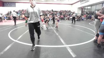 43-50 lbs Rr Rnd 2 - Charity Vanzant, Bristow Youth Wrestling vs Paris Wellman, Pirate Wrestling Club