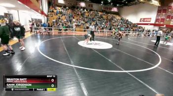 105 lbs Quarterfinal - Braxton Batt, Powell Middle School vs Gavin Jorgenson, Lander Middle School