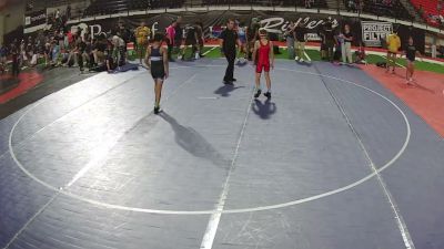 88 lbs Champ. Round 5 - Cooper Hennefer, Idaho vs Hunter Rodriguez, Alaska