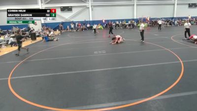 106 lbs Champ. Round 2 - Corbin Helm, Hernando Wrestling Club vs Graysen Damron, Portage WC