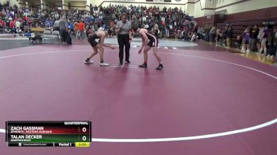 JV-7 lbs Quarterfinal - Talan Decker, Independence vs Zach Gassman, Epworth, Western Dubuque